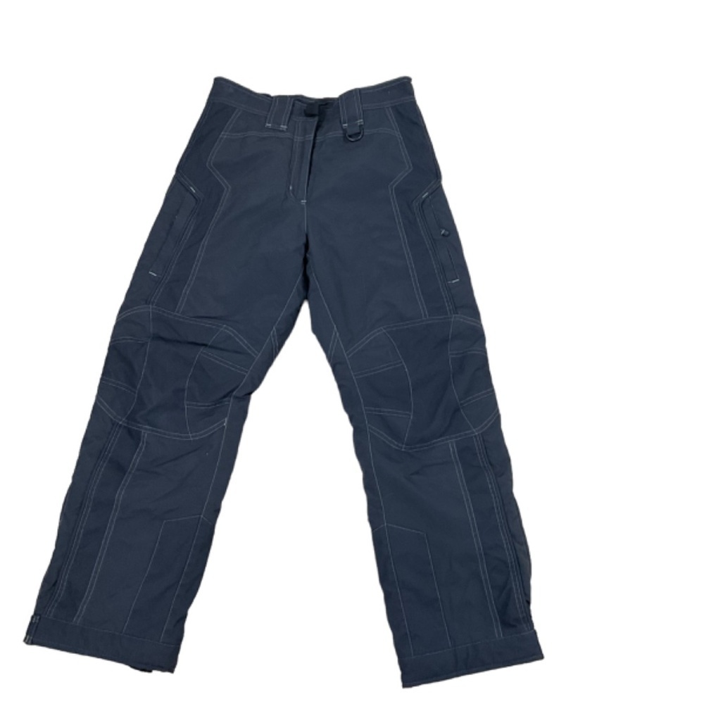 LL Bean Unisex Kids Snow Pants Reinforced Knee Lined Gray KIDS 12 Style# 0 BLP2
